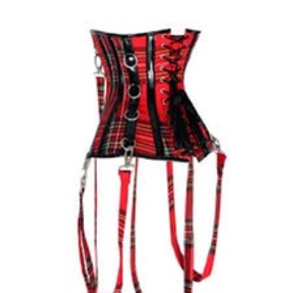 Plaid corset